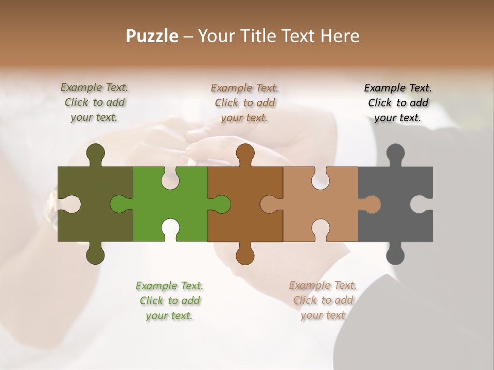 White Pair Diamond PowerPoint Template