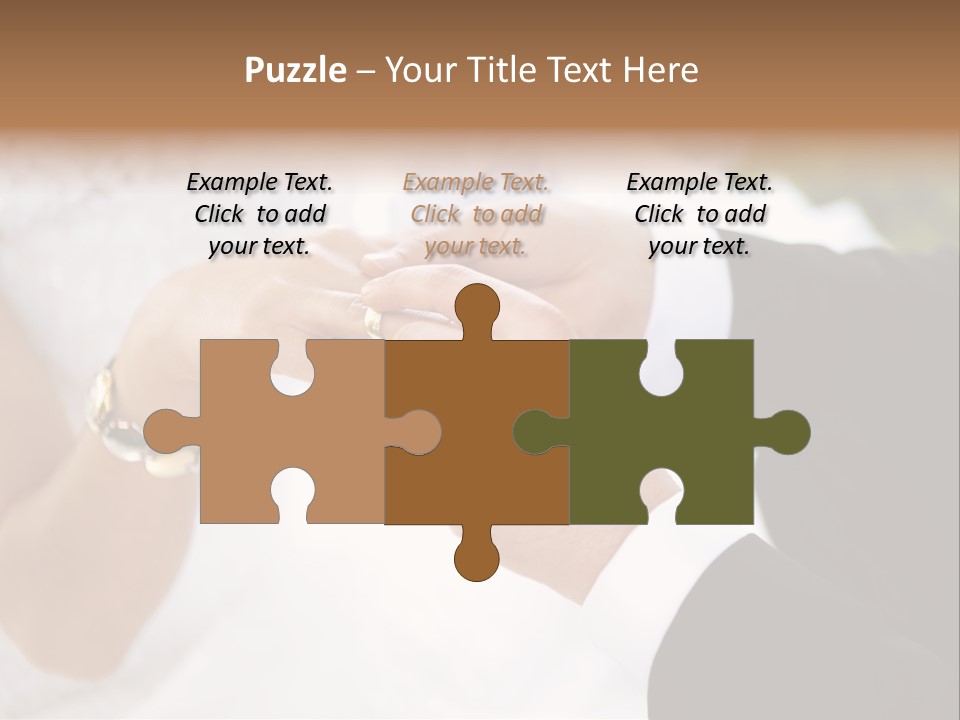 White Pair Diamond PowerPoint Template