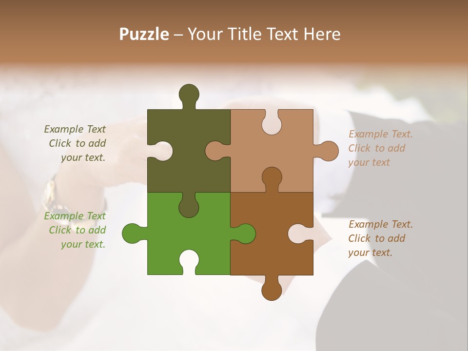 White Pair Diamond PowerPoint Template