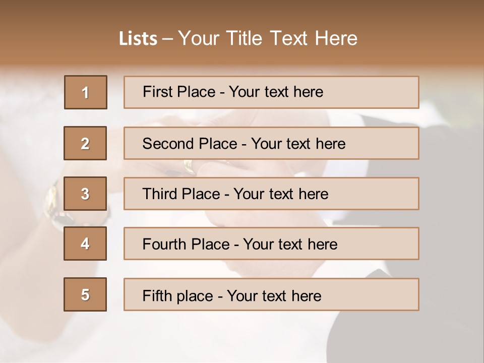 White Pair Diamond PowerPoint Template