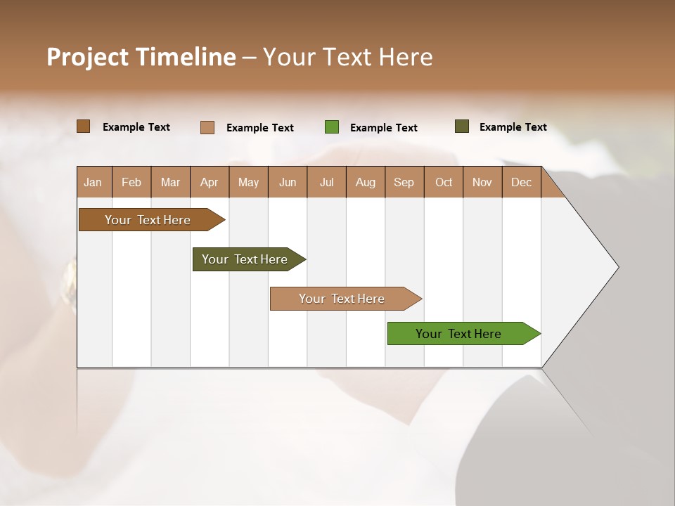 White Pair Diamond PowerPoint Template