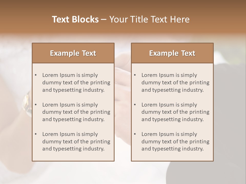 White Pair Diamond PowerPoint Template