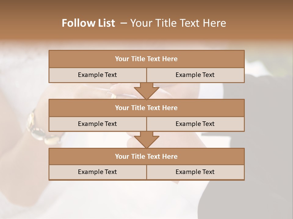 White Pair Diamond PowerPoint Template