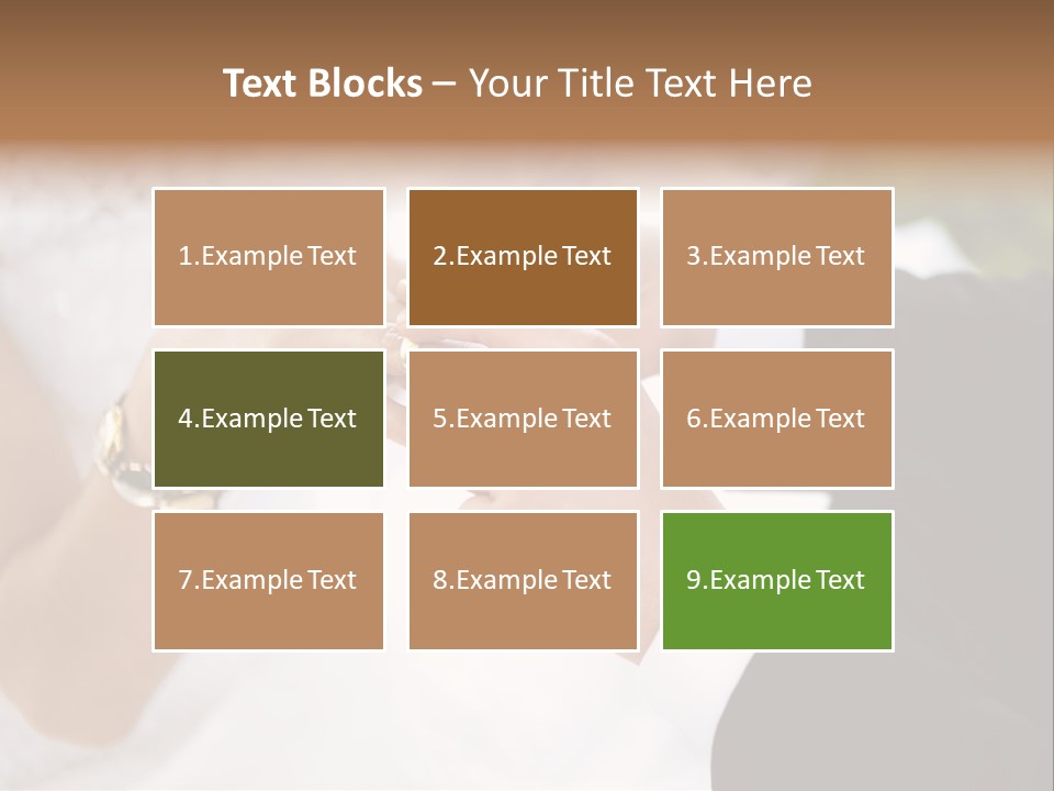 White Pair Diamond PowerPoint Template