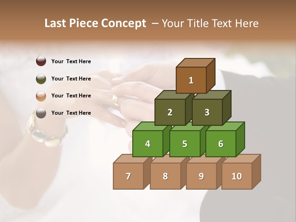 White Pair Diamond PowerPoint Template