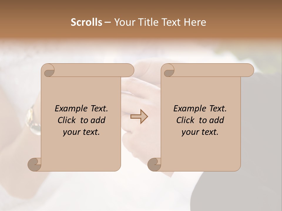 White Pair Diamond PowerPoint Template