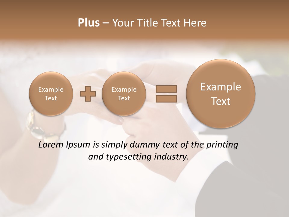 White Pair Diamond PowerPoint Template