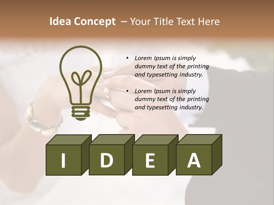 White Pair Diamond PowerPoint Template