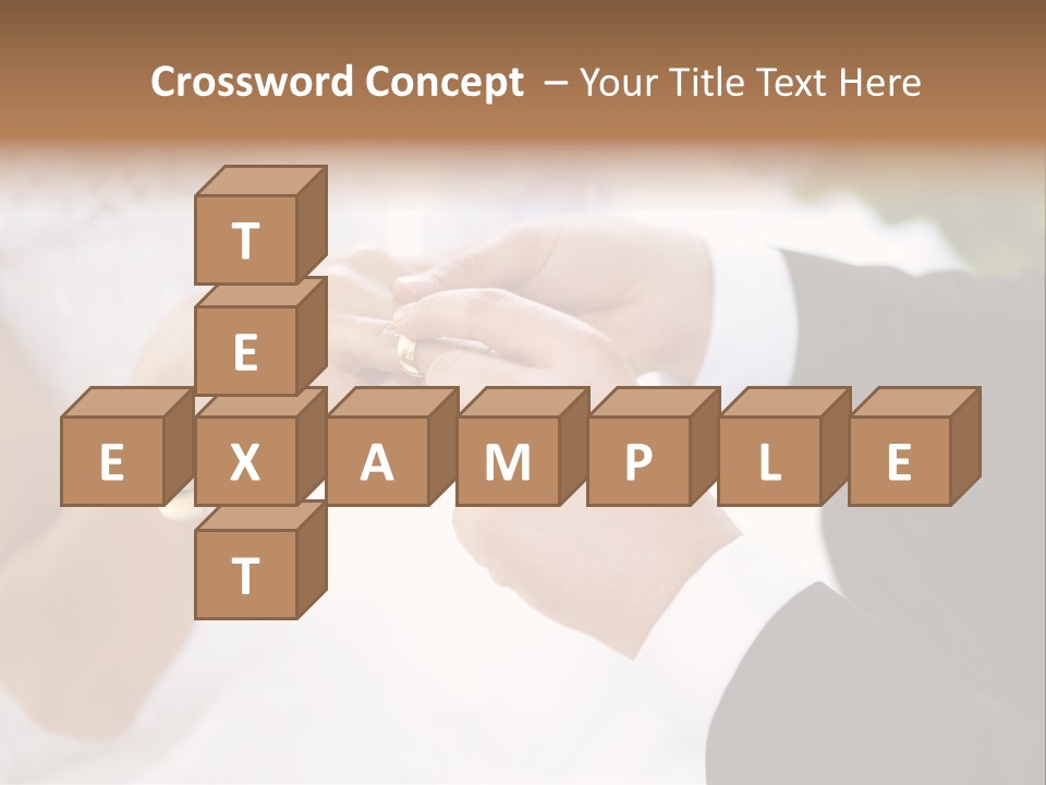 White Pair Diamond PowerPoint Template