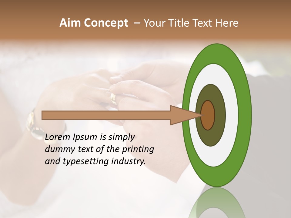 White Pair Diamond PowerPoint Template