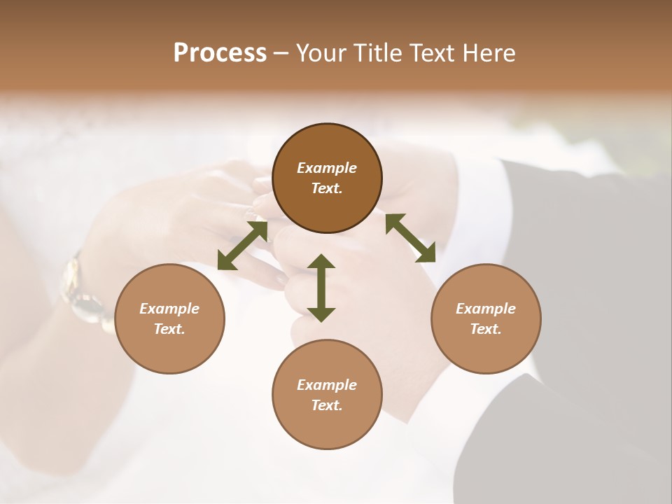 White Pair Diamond PowerPoint Template