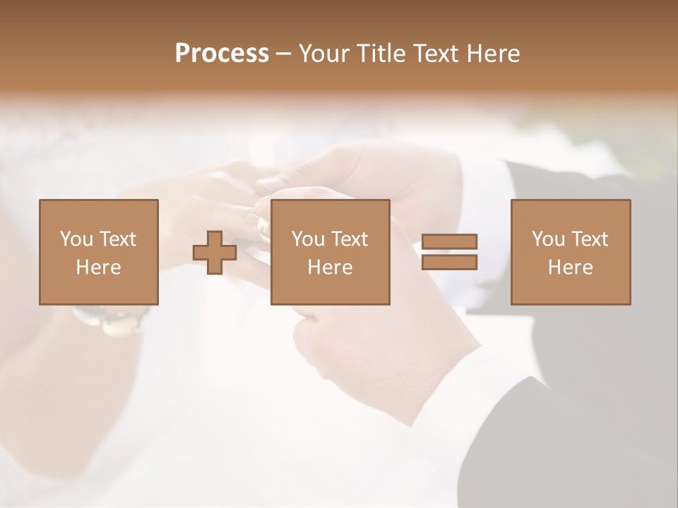 White Pair Diamond PowerPoint Template