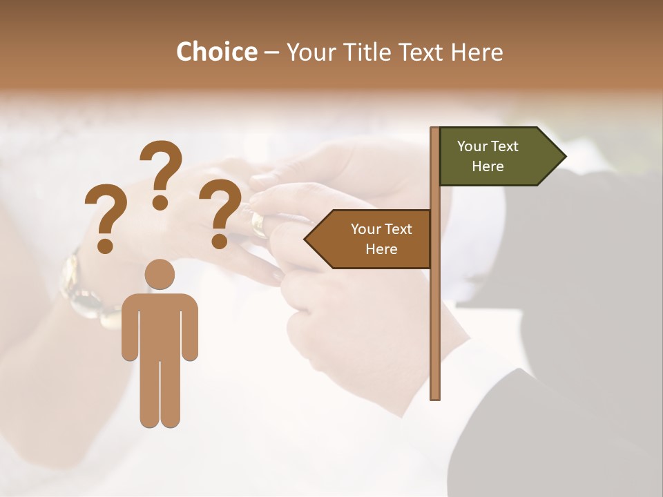 White Pair Diamond PowerPoint Template