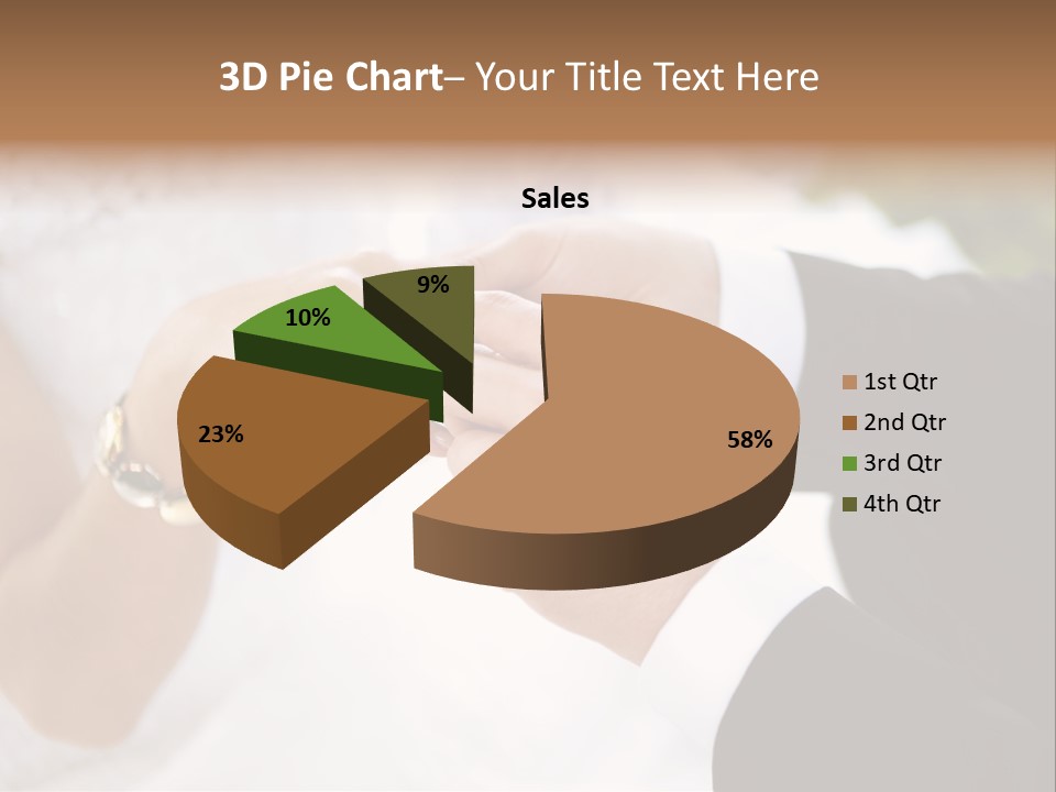 White Pair Diamond PowerPoint Template