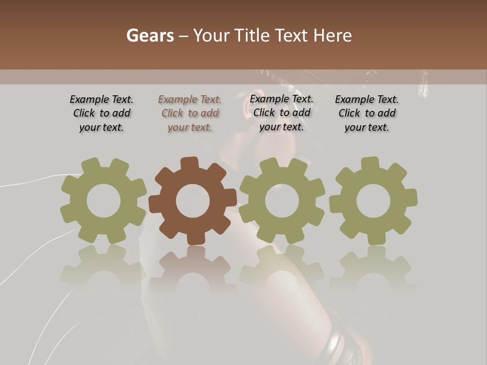 Wall Geek Steampunk PowerPoint Template