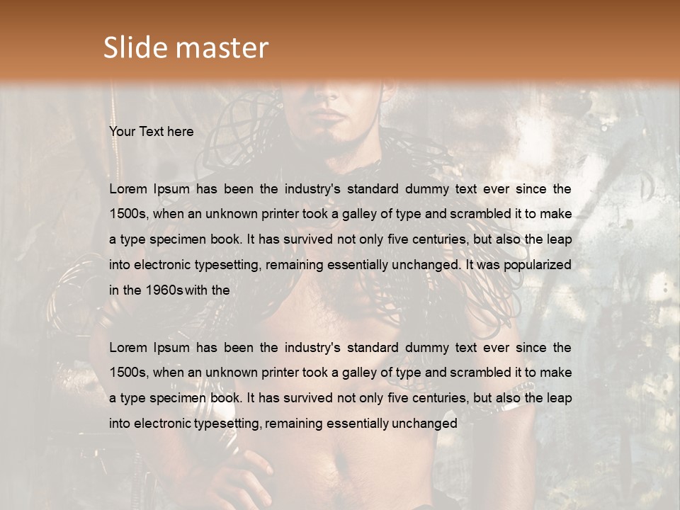 Sexy Halloween Person PowerPoint Template