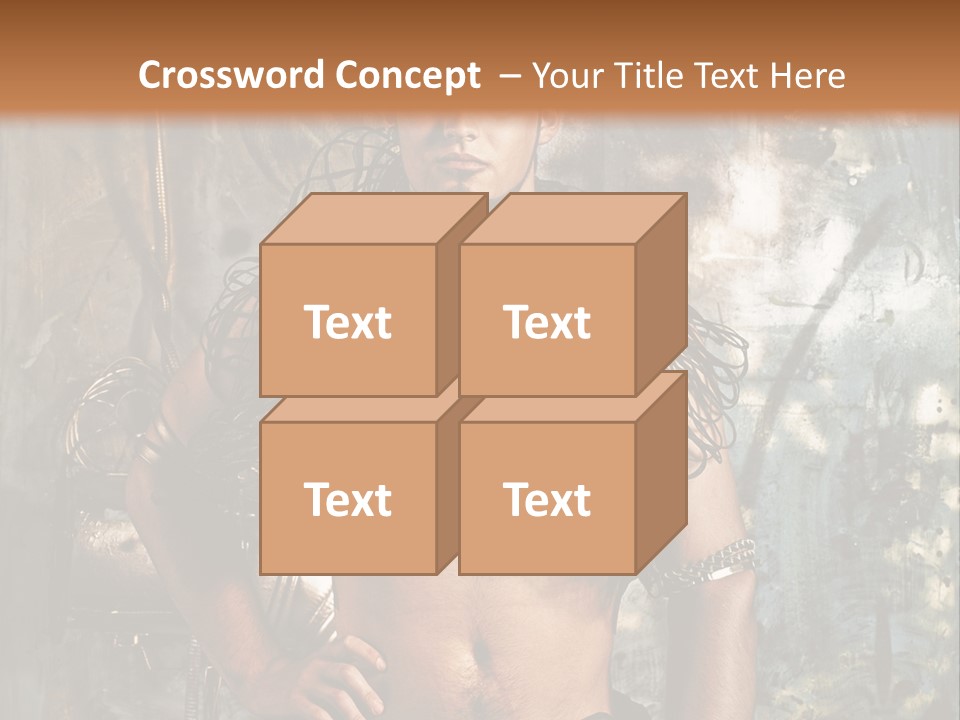 Sexy Halloween Person PowerPoint Template
