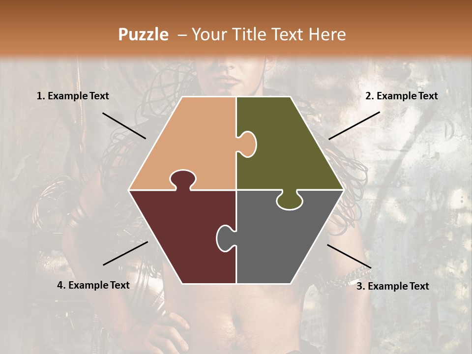 Sexy Halloween Person PowerPoint Template