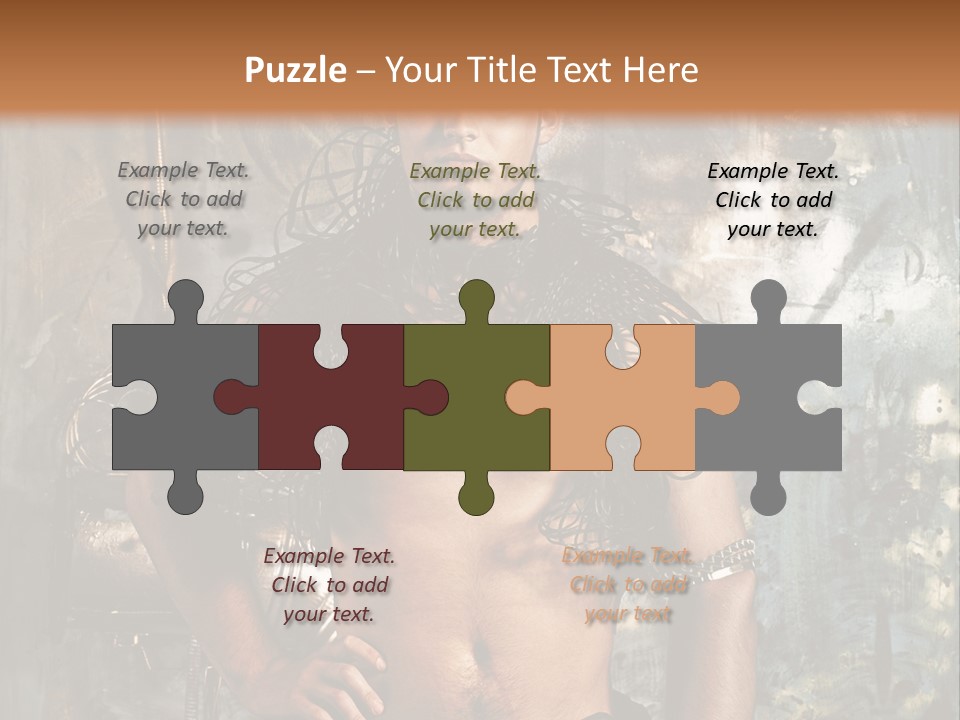 Sexy Halloween Person PowerPoint Template