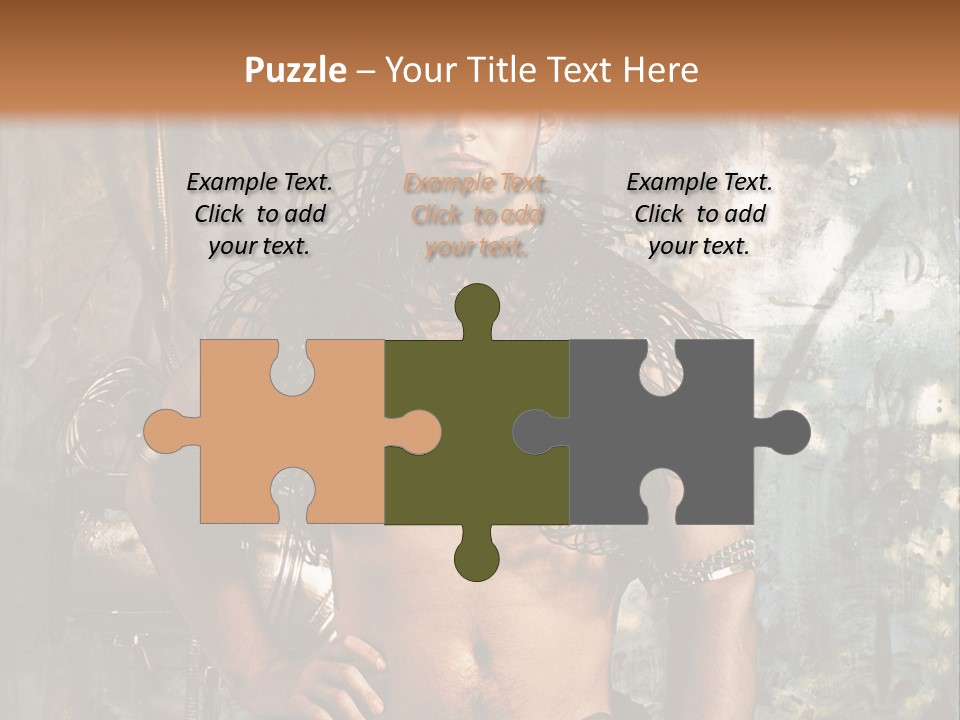 Sexy Halloween Person PowerPoint Template