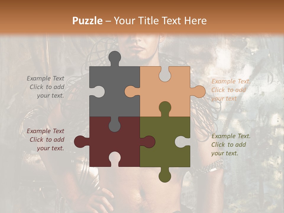 Sexy Halloween Person PowerPoint Template