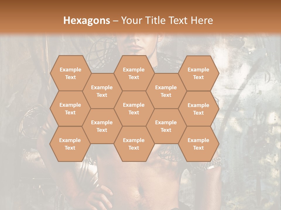 Sexy Halloween Person PowerPoint Template