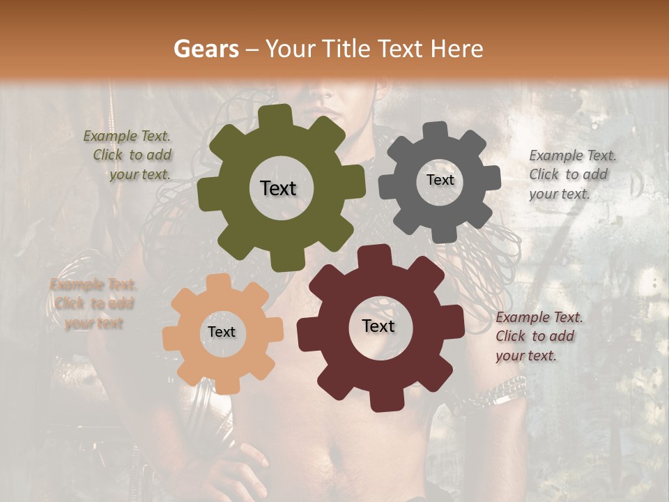 Sexy Halloween Person PowerPoint Template