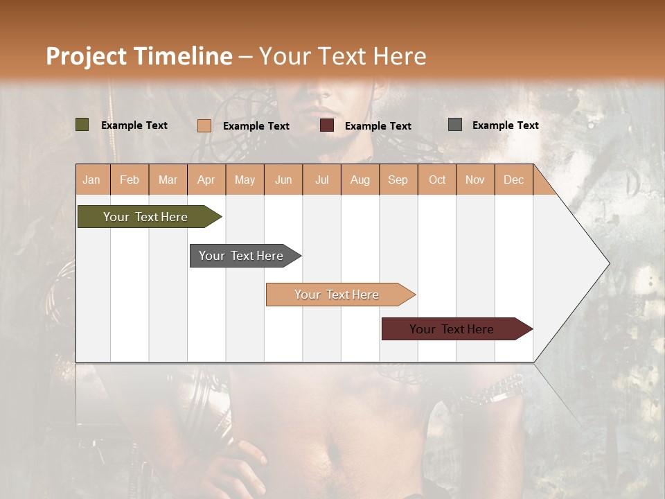 Sexy Halloween Person PowerPoint Template