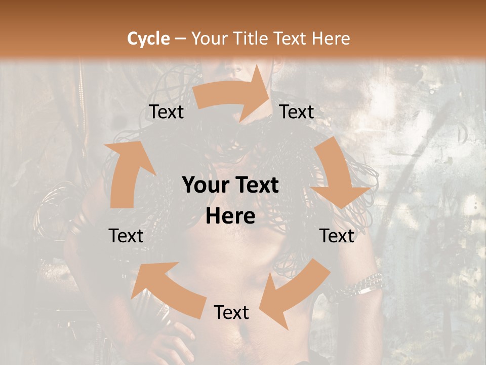 Sexy Halloween Person PowerPoint Template
