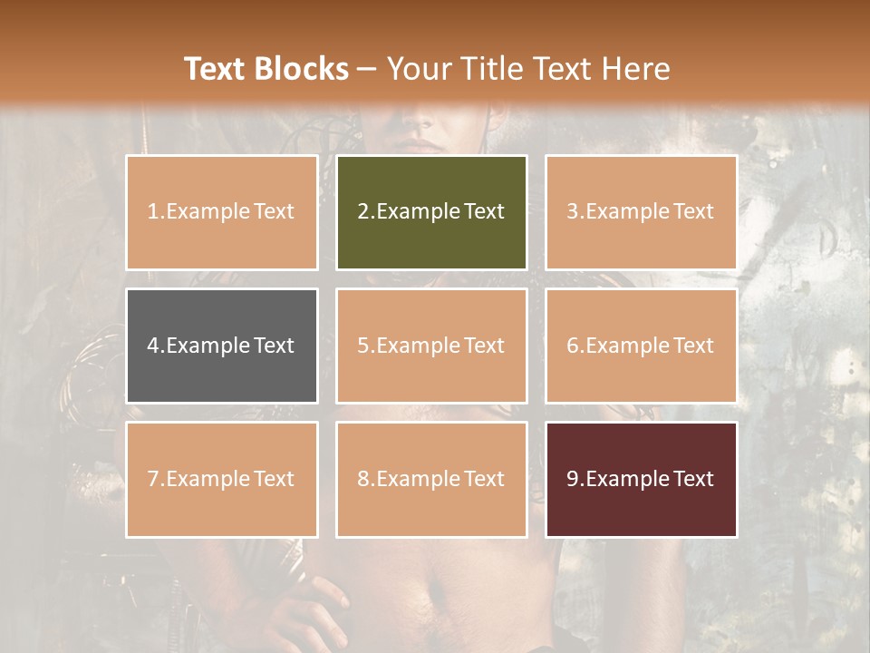 Sexy Halloween Person PowerPoint Template