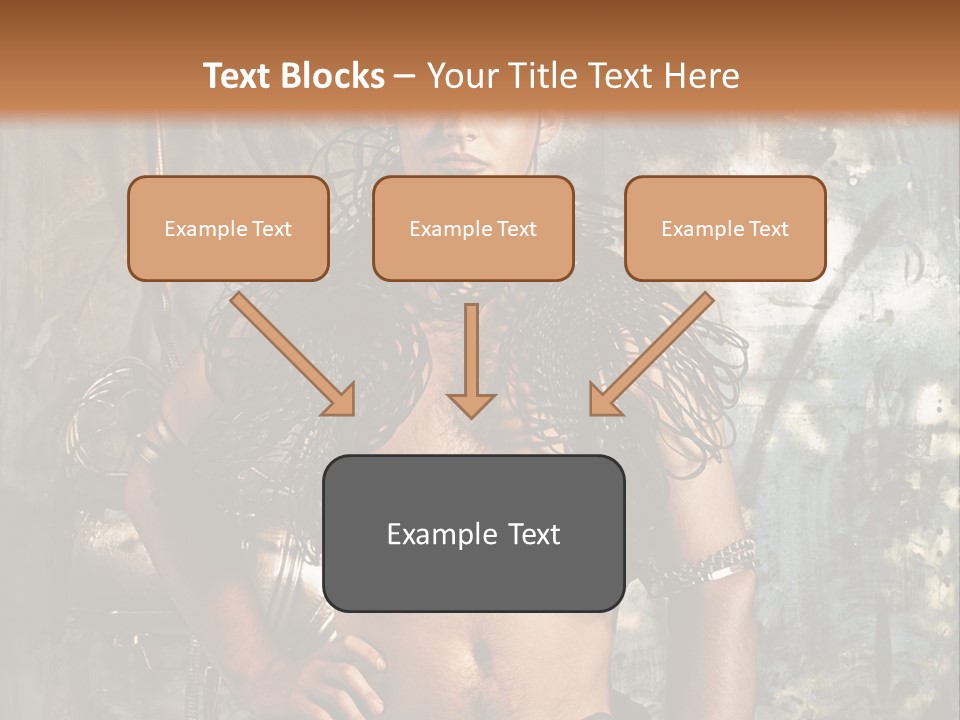 Sexy Halloween Person PowerPoint Template