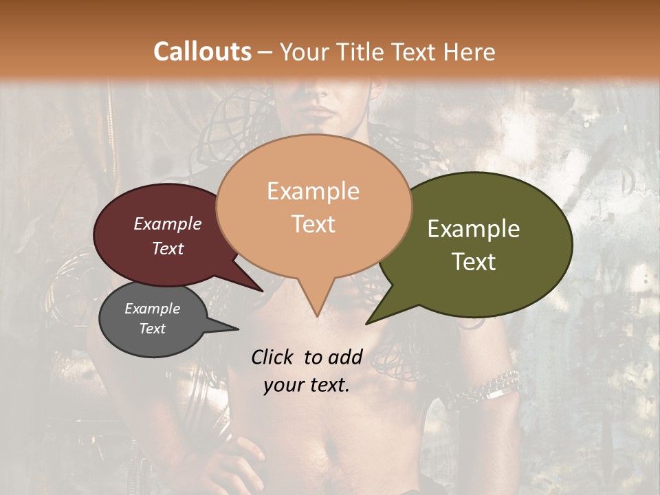 Sexy Halloween Person PowerPoint Template