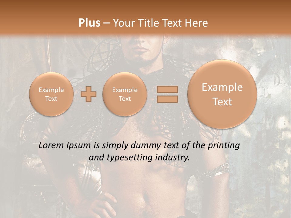 Sexy Halloween Person PowerPoint Template