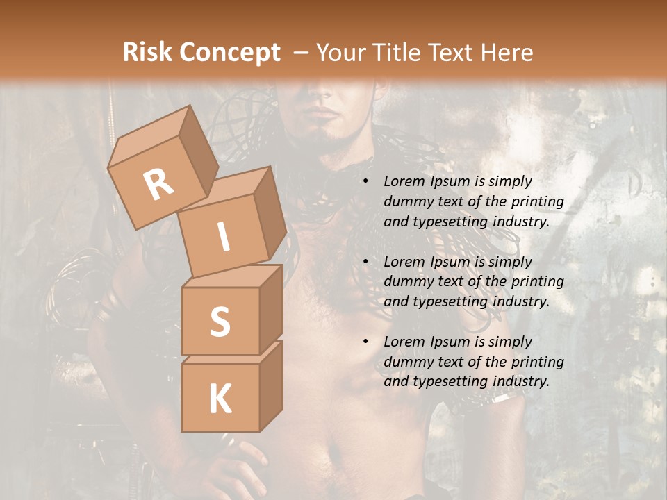 Sexy Halloween Person PowerPoint Template