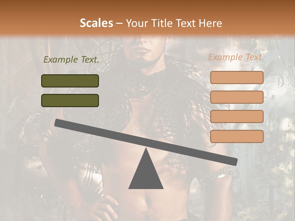 Sexy Halloween Person PowerPoint Template