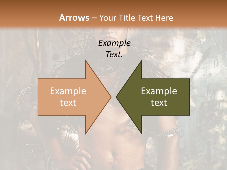 Sexy Halloween Person PowerPoint Template