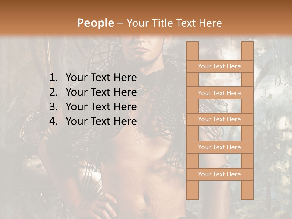 Sexy Halloween Person PowerPoint Template
