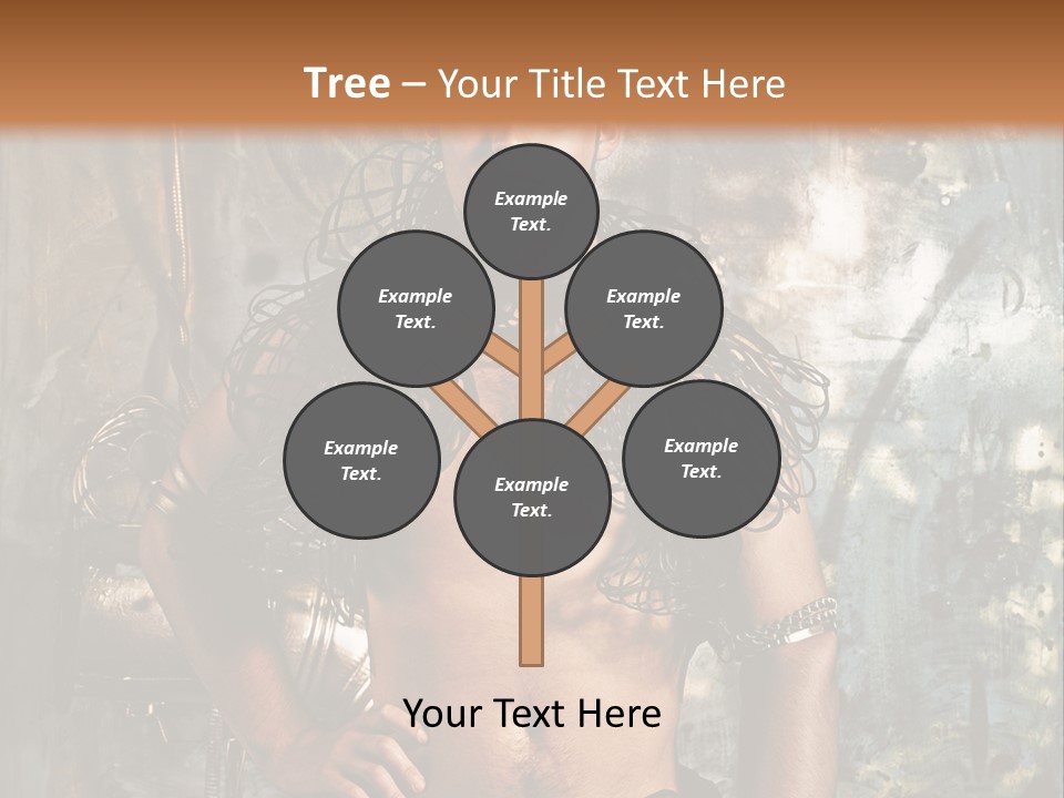 Sexy Halloween Person PowerPoint Template