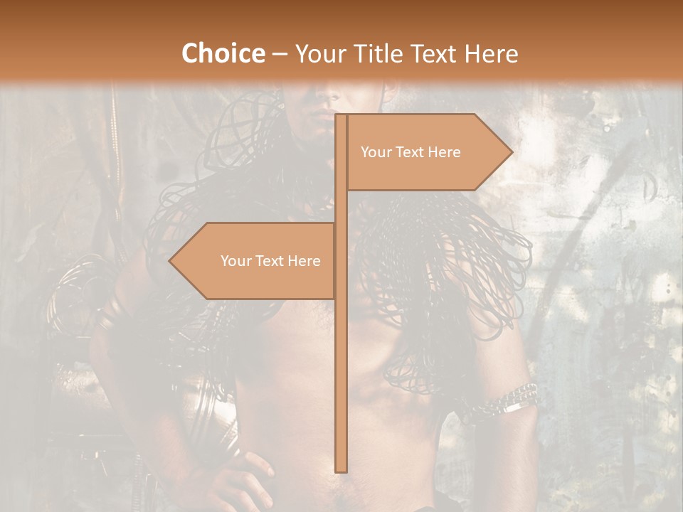 Sexy Halloween Person PowerPoint Template
