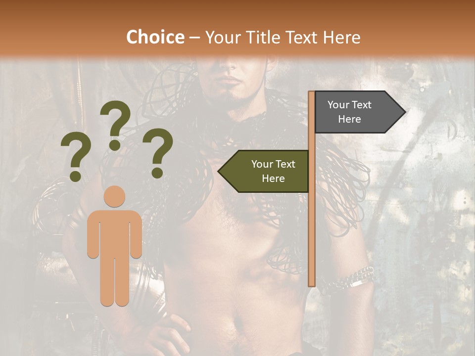 Sexy Halloween Person PowerPoint Template