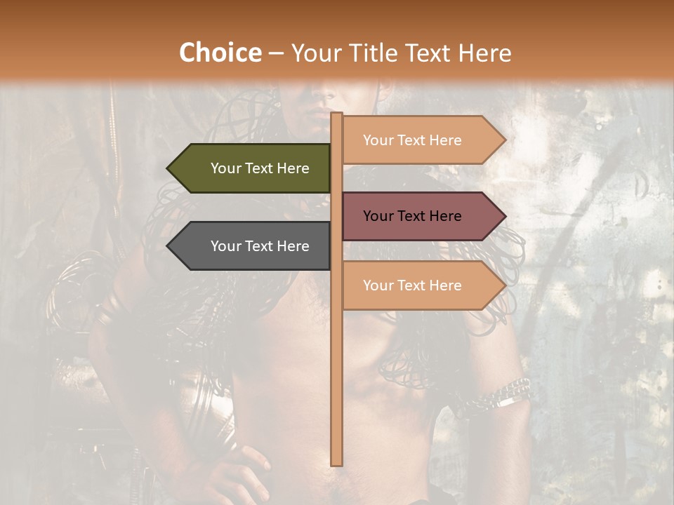 Sexy Halloween Person PowerPoint Template