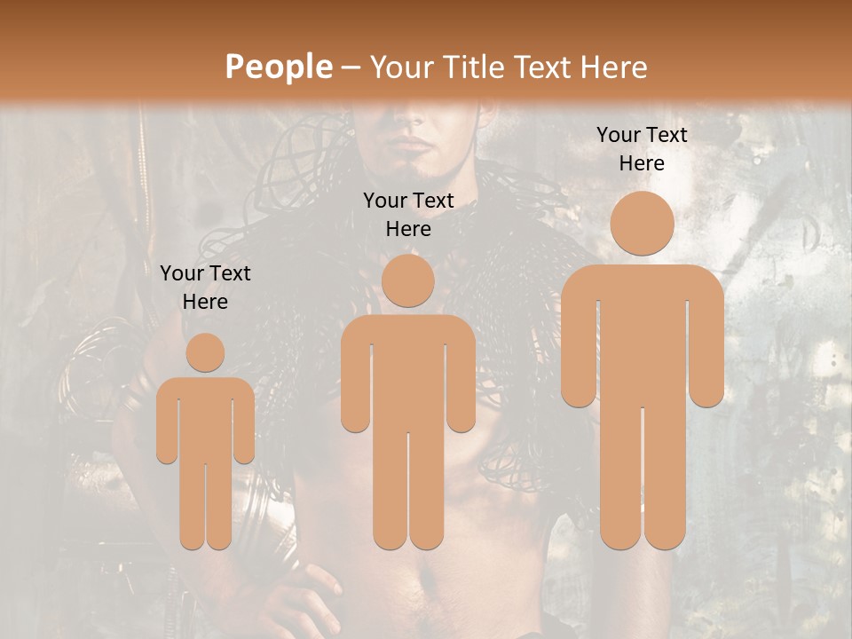 Sexy Halloween Person PowerPoint Template