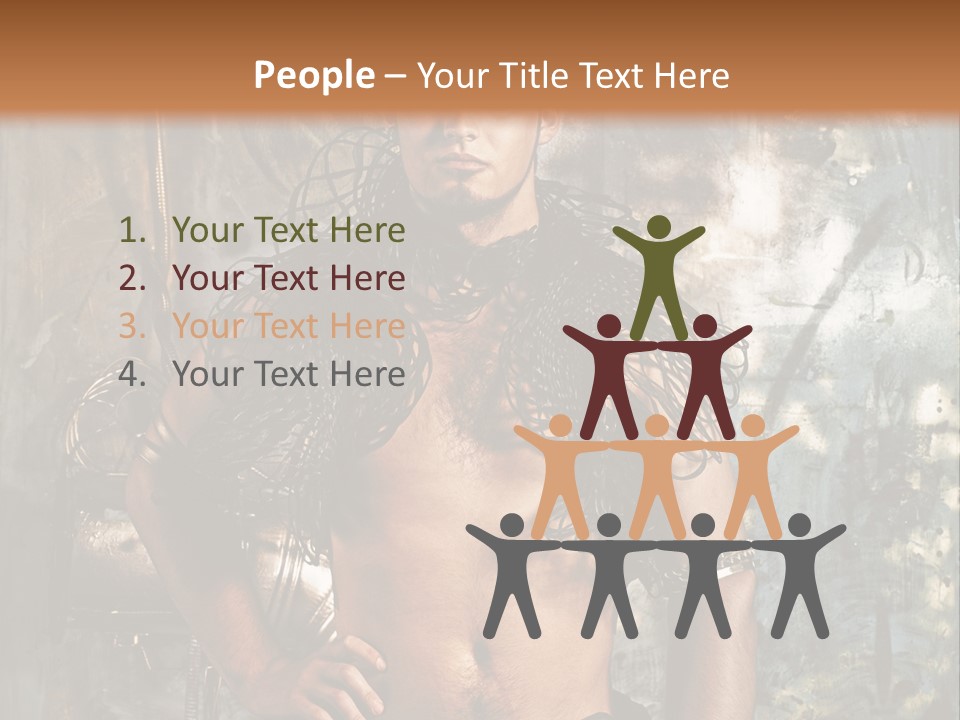 Sexy Halloween Person PowerPoint Template