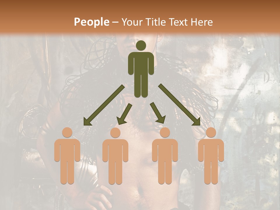 Sexy Halloween Person PowerPoint Template