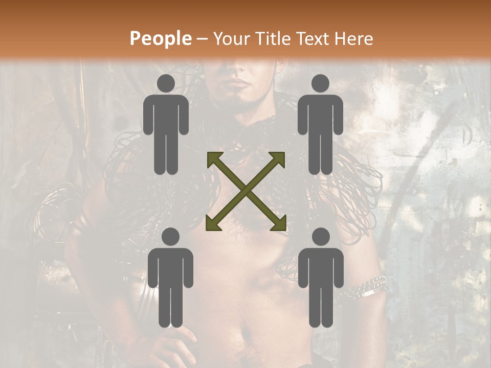 Sexy Halloween Person PowerPoint Template