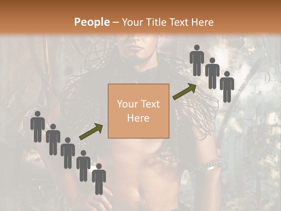 Sexy Halloween Person PowerPoint Template