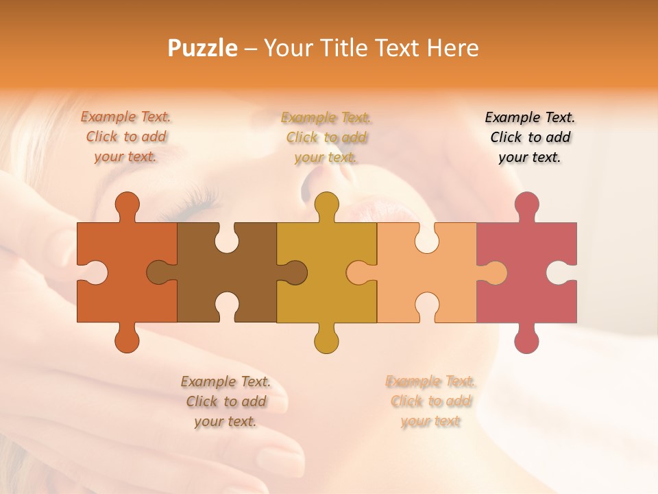 Salon Female Beautician PowerPoint Template