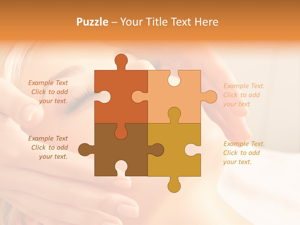 Salon Female Beautician PowerPoint Template