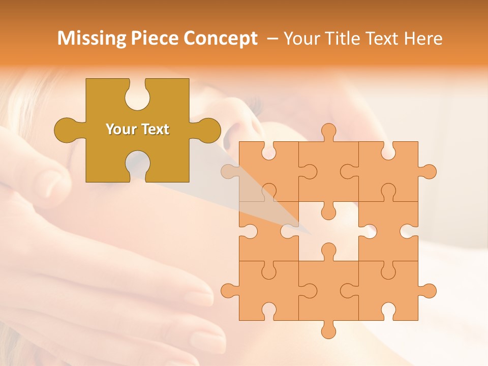 Salon Female Beautician PowerPoint Template