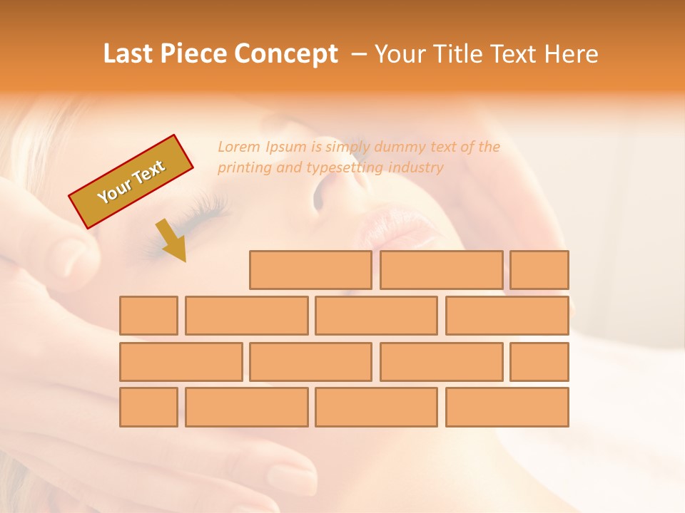 Salon Female Beautician PowerPoint Template